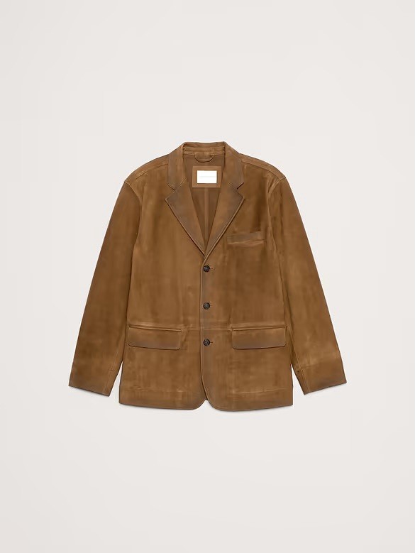 Banana Republic Medium Suede Multi-Pocket Jacket MSRP $598