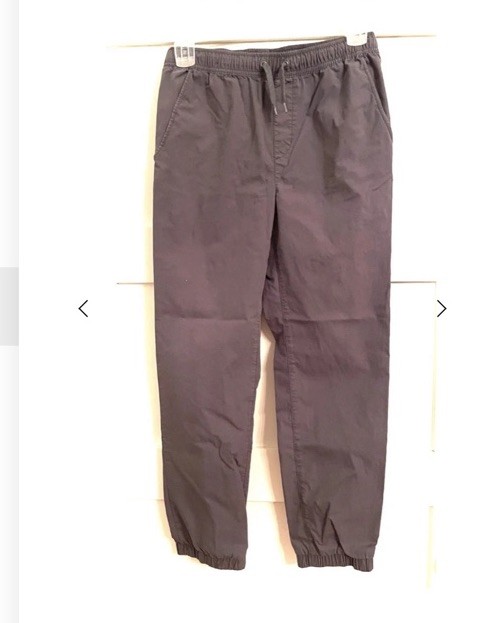 Old Navy Boy’s XXL 18 husky canvas casual elastic waist/cuff pant grey
