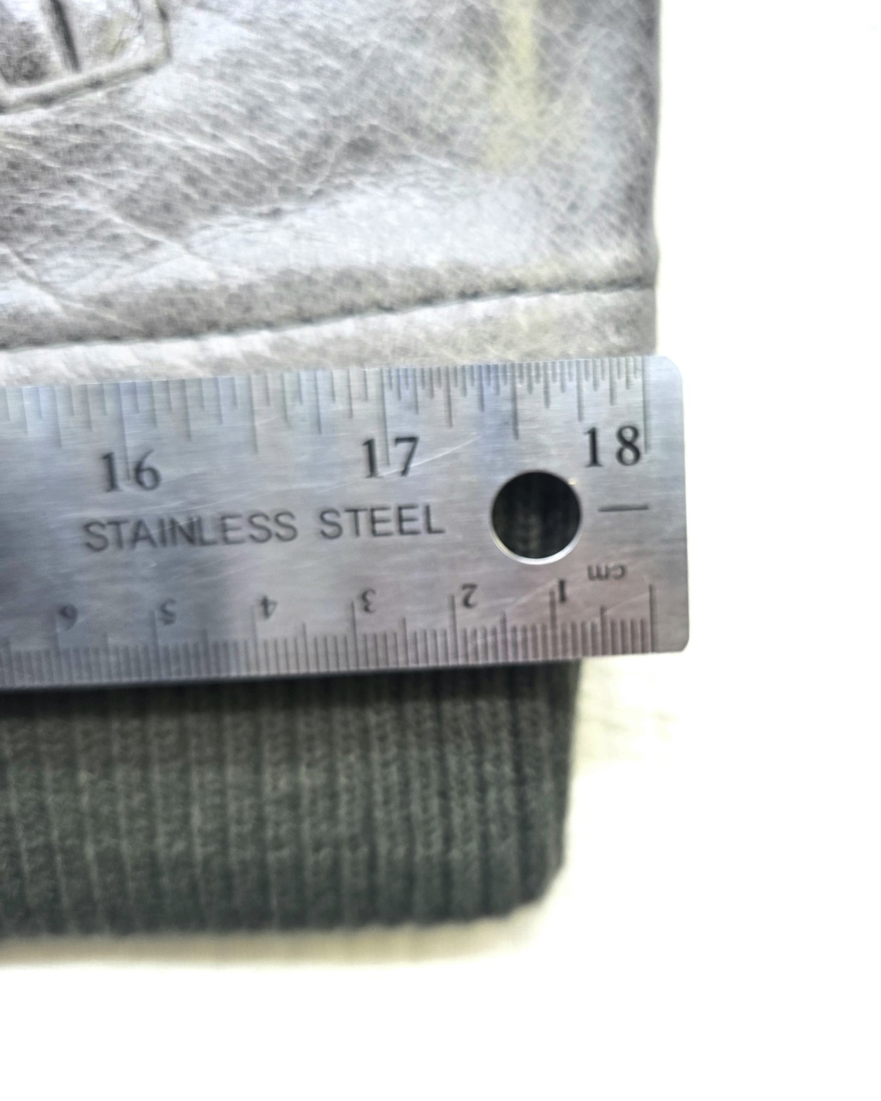 Superior New York Gray Leather Jacket