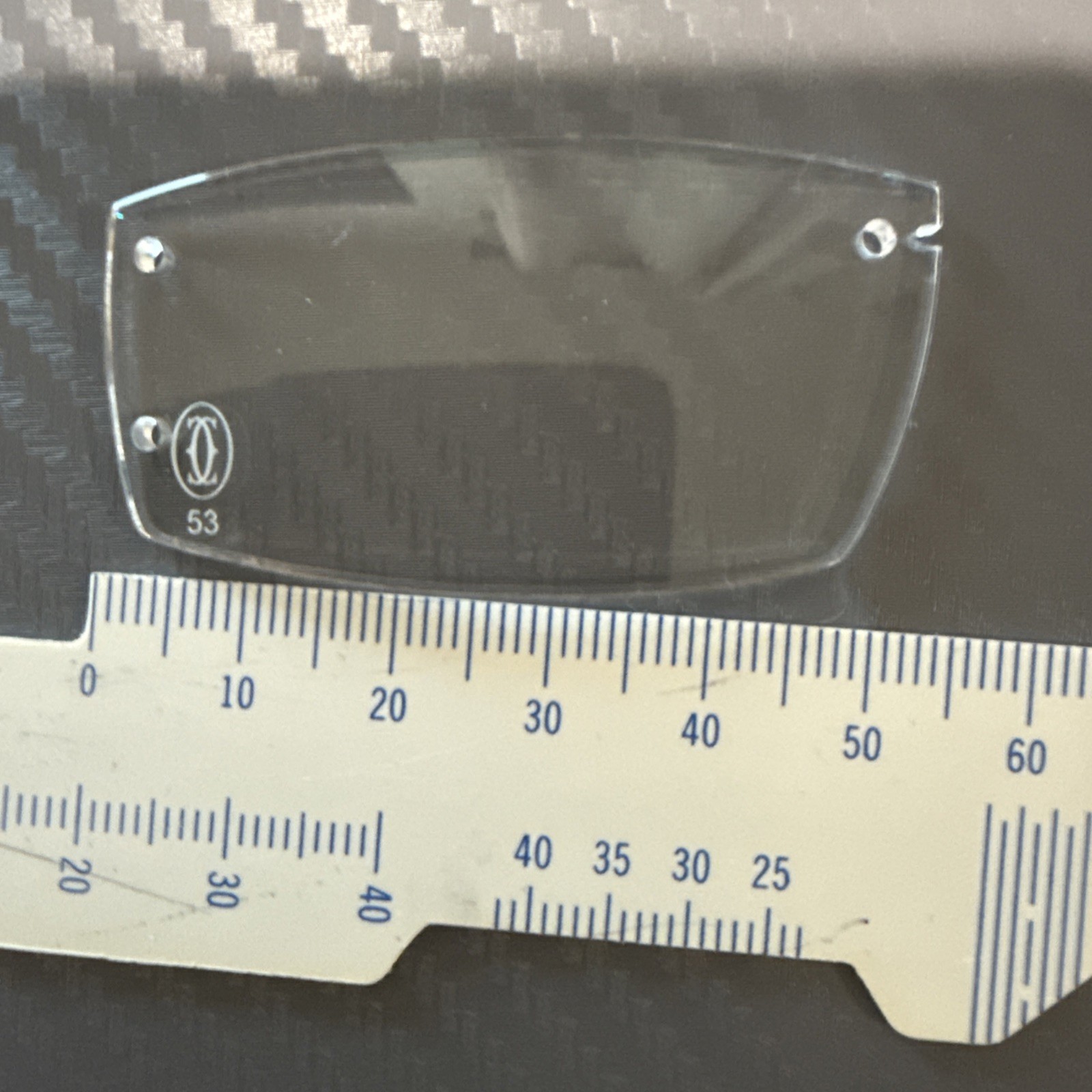 Clear OEM Cartier demo lens Big C model 92o eyeglasses sunglasses