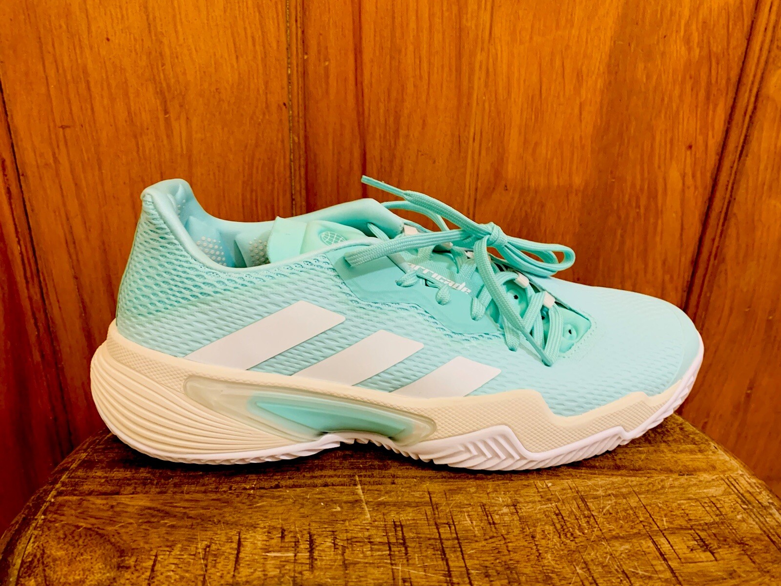 Adidas Barricade clay tennis & pickleball athletic shoes green GV9526 NWOB sz 10