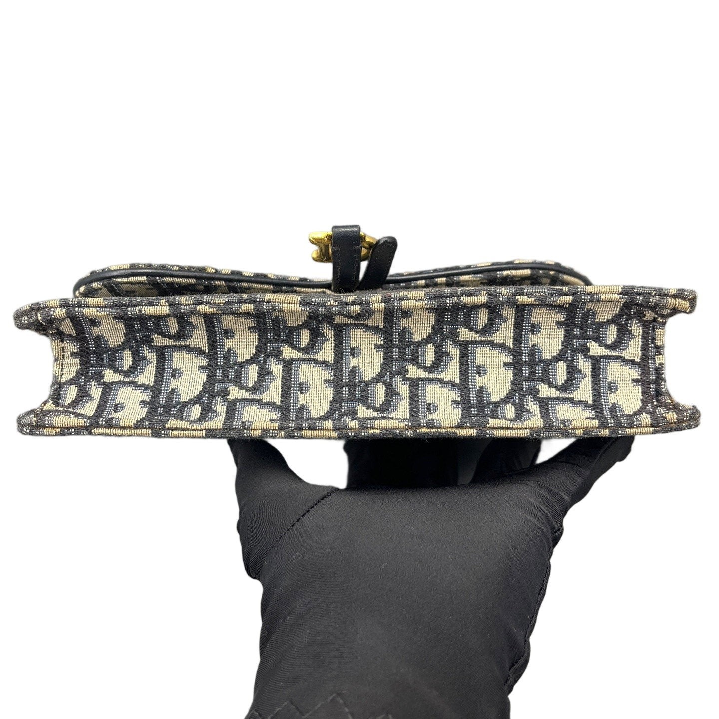 Dior Embroidered My Dior Daily Chain Pouch Blue Beige Oblique (ym052726c9r)