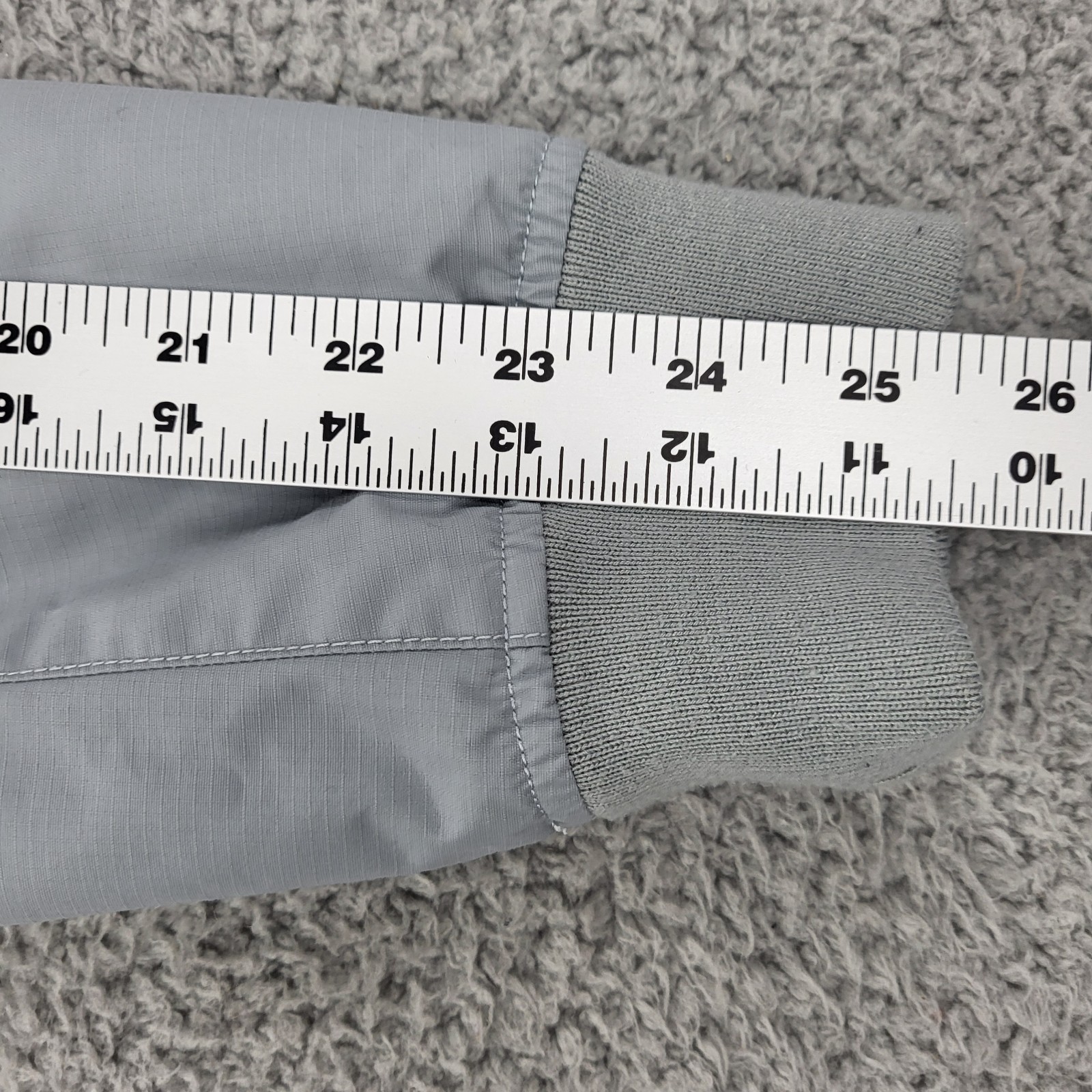 Ben Sherman Jacket Mens Large Gray Bomber Zip Snap Pockets