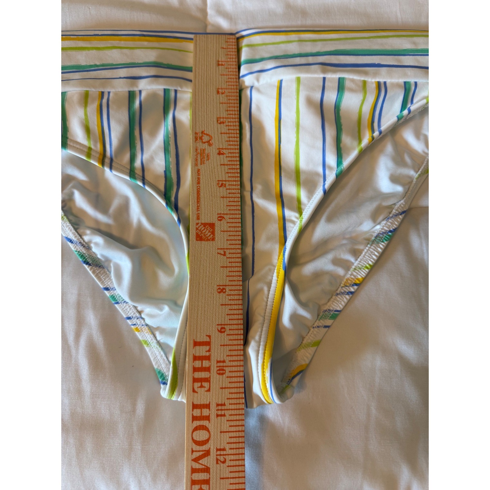 Swim Systems Multicolor Striped Tankini Top & Bikini Bottom Set 38DD C792