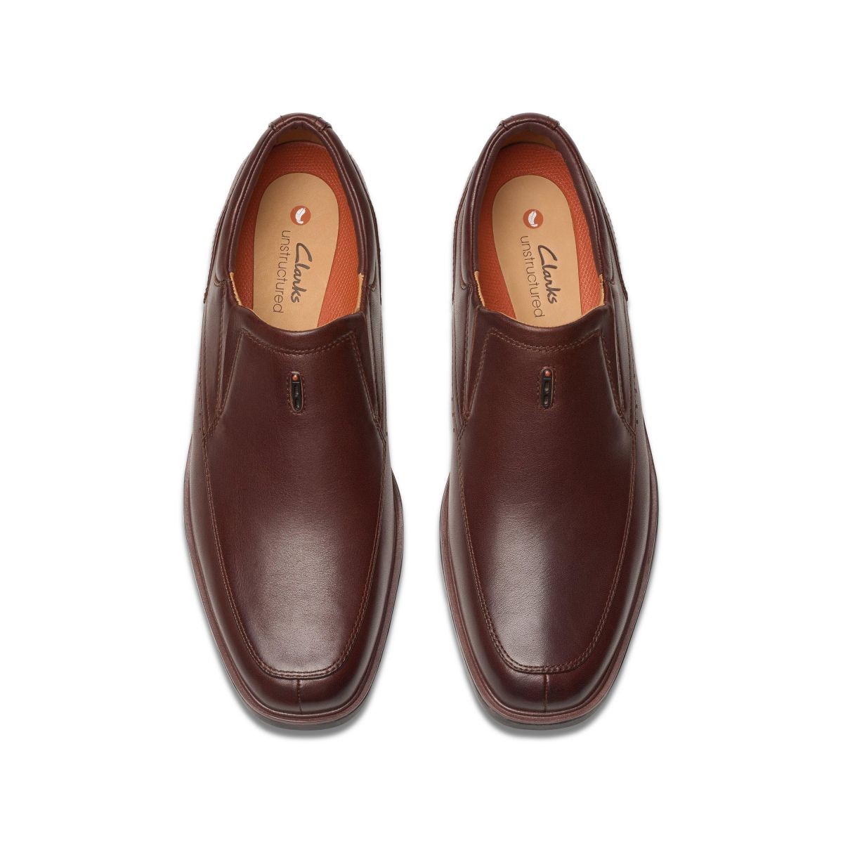 Clarks Men’s Un Kendric Go Slip-On Mahogany Leather – 26179990, Mahogany