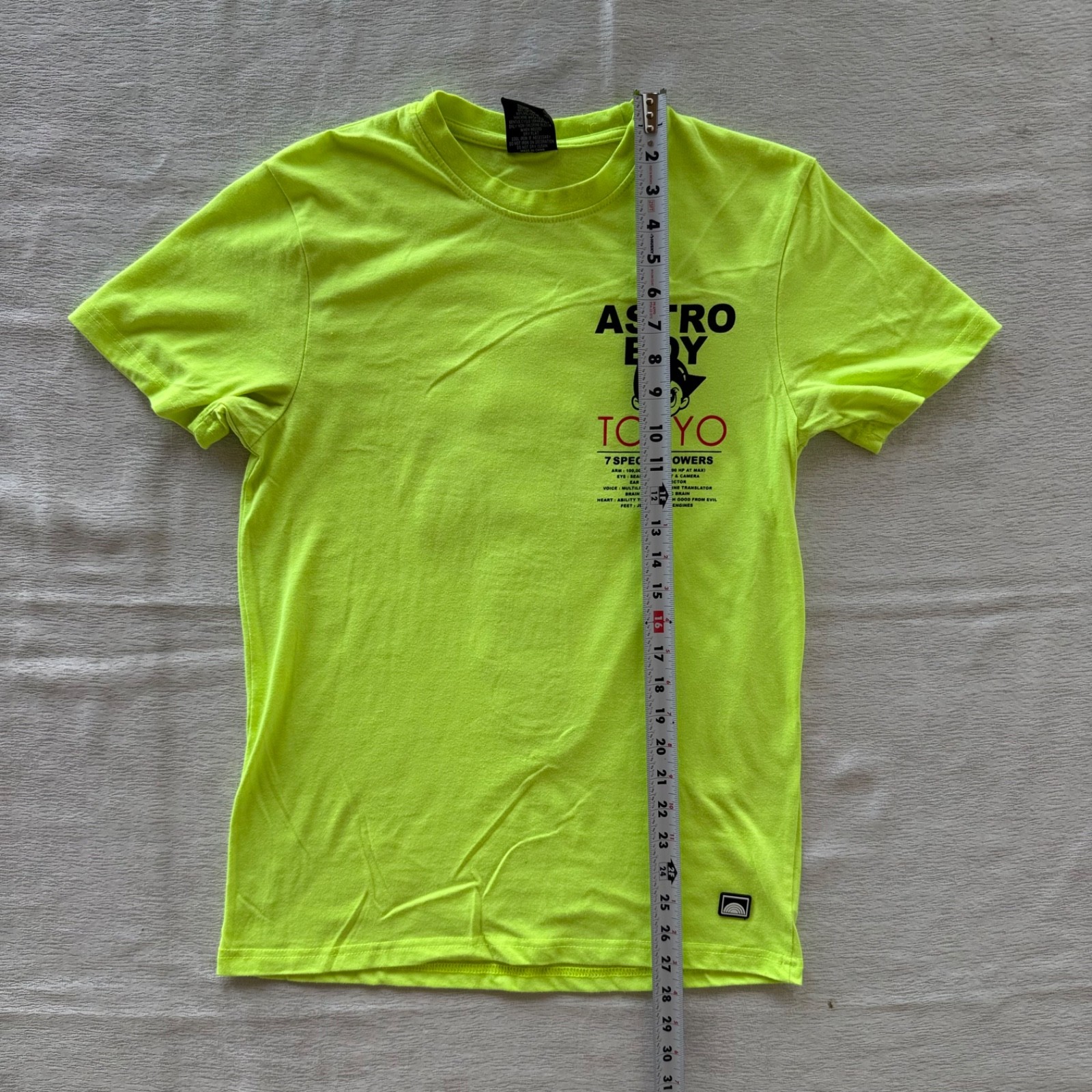 Astro Boy Tokyo Southpole Collab Graphic Tshirt Mens Size Small Neon Green Anime