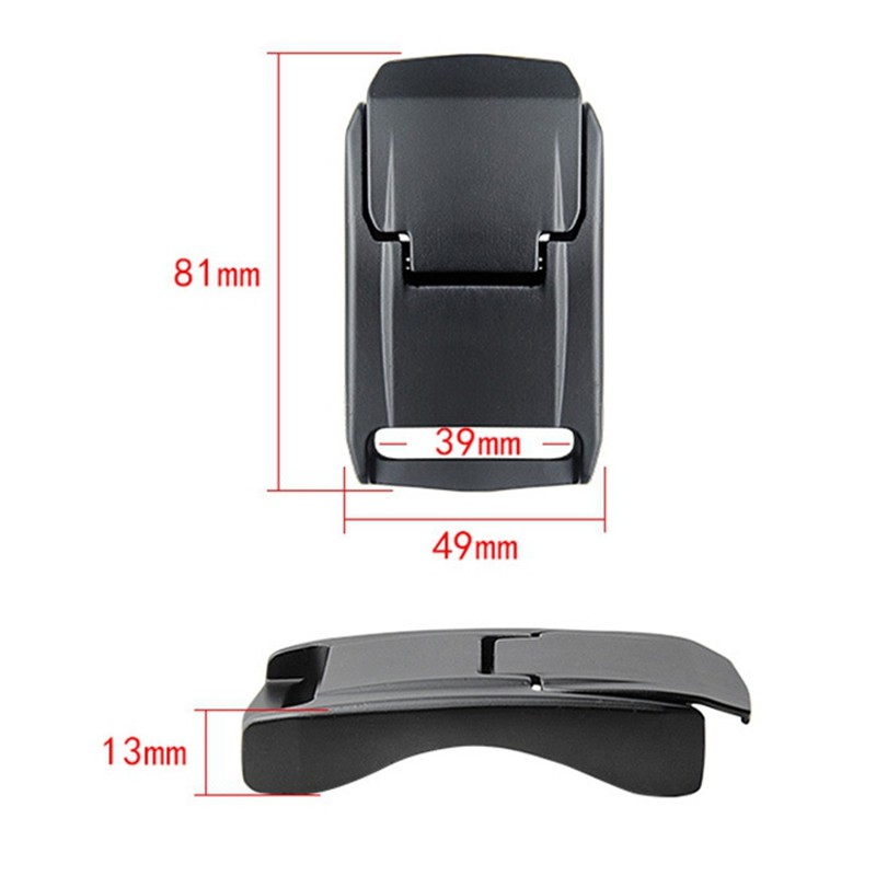 Black Aluminum 38mm Belt Buckle Lightweight Tactical Webbing Buckle for Outdoor
