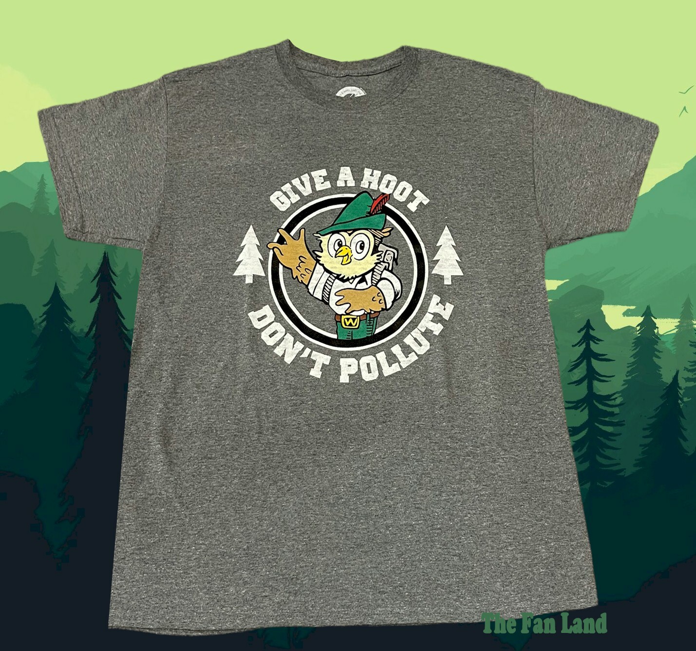 New Woodsy Owl Give a hoot Don’t pollute 1971 Classic Logo Mens T-Shirt