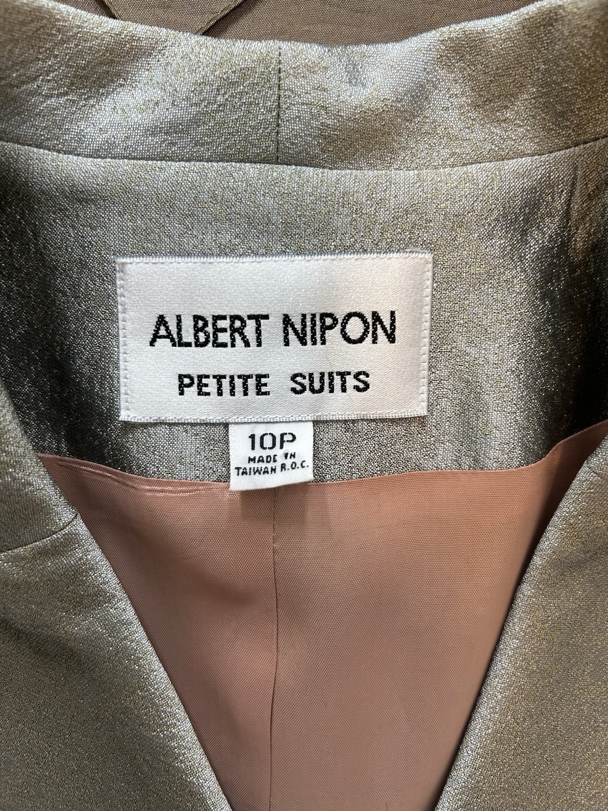 Albert Nipon Petite Suits 2-piece size 10P Sage Green