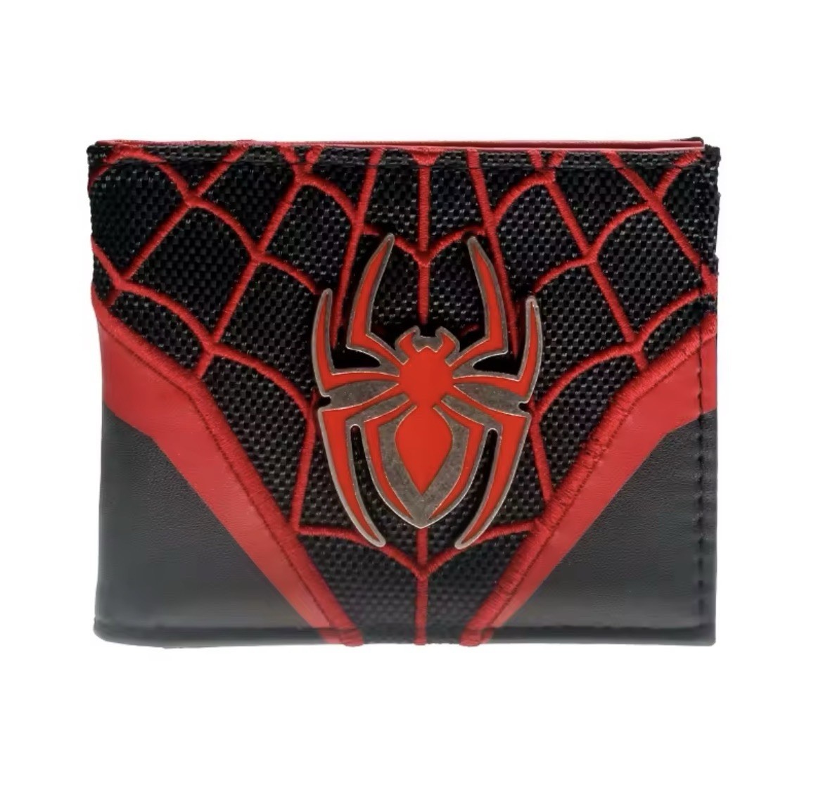 Spider-Man Web Metal Spider Logo Men’s Bifold Wallet