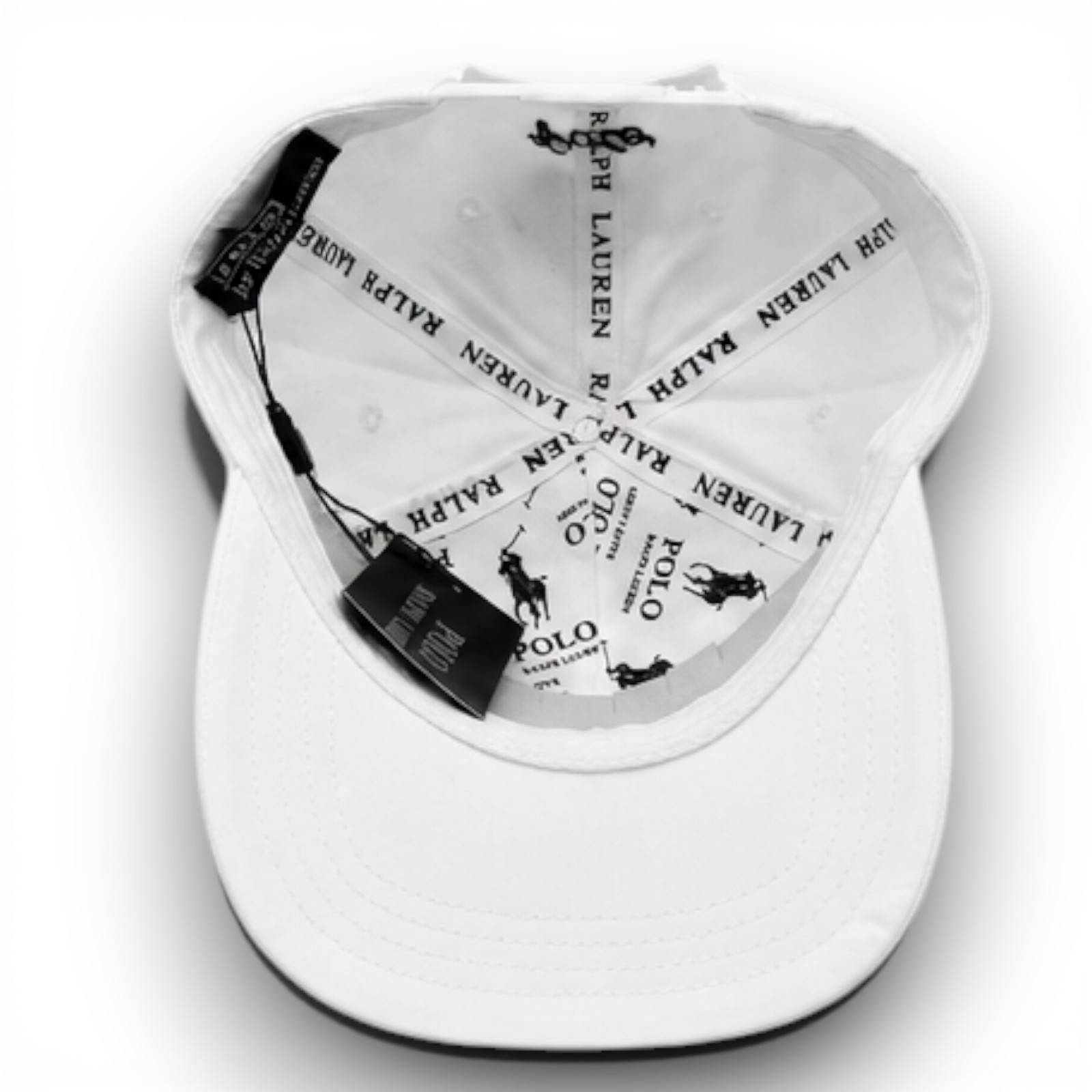 Polo Ralph Lauren “Ralph” Applique Twill Ball Cap Hat White Navy NWT