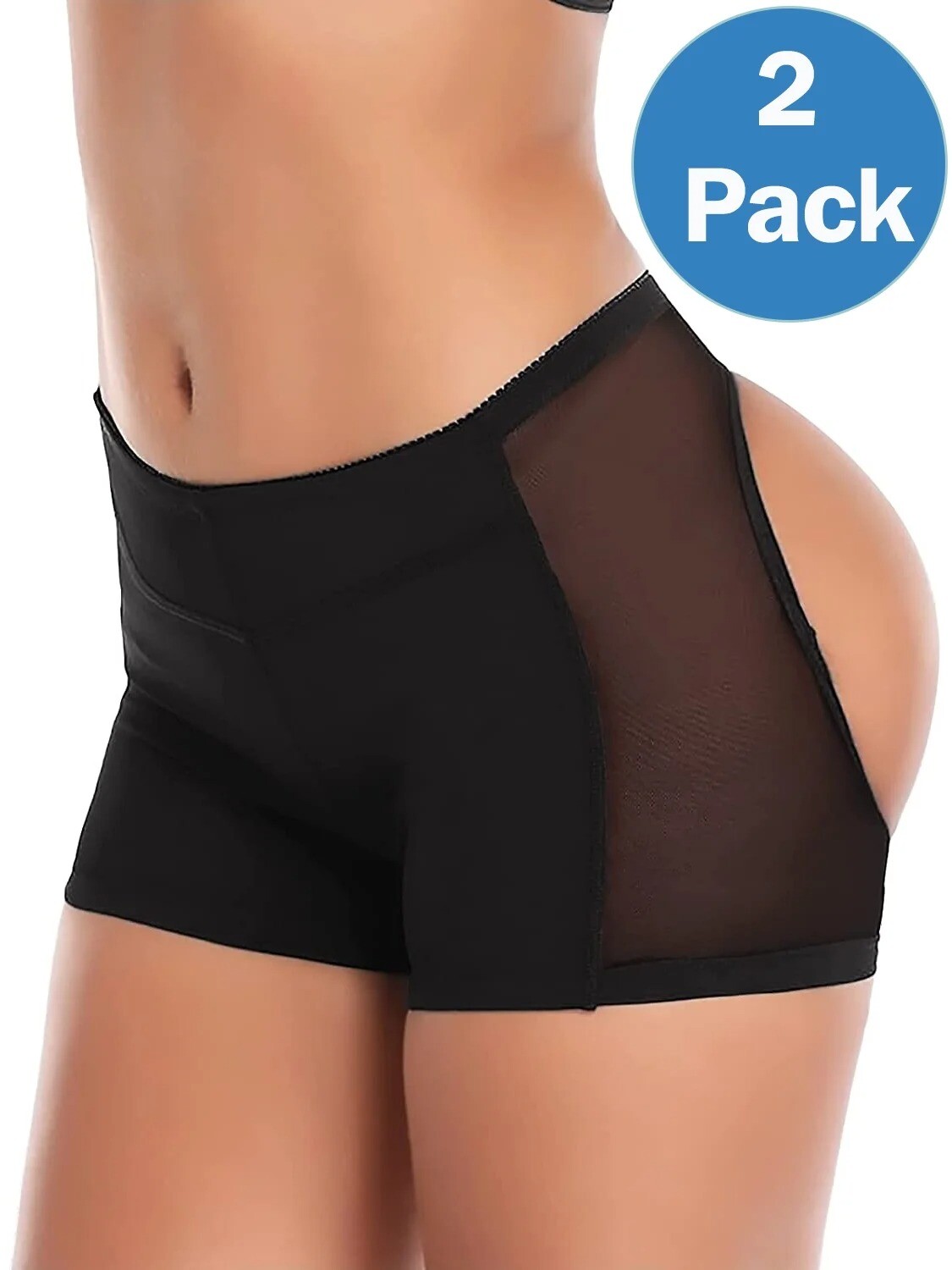 2 Pack Women Butt Lifter Booty Hips Enhancer Shapewear Body Shaper Underwear US