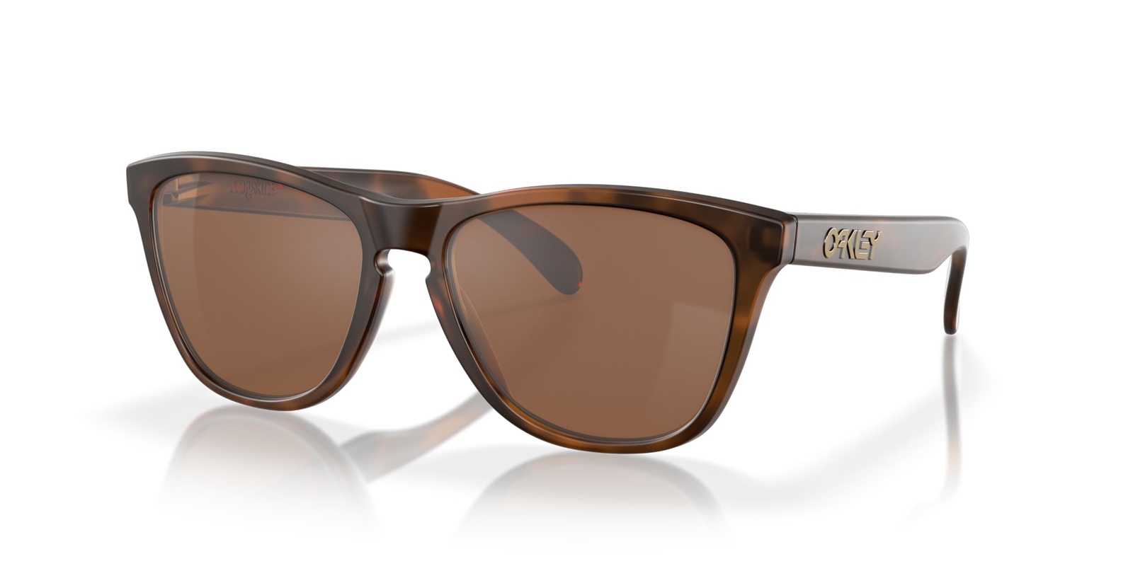 Oakley Frogskins Matte Brown Tortoise/Prizm Tungsten XL Sunglasses OO9013-C555