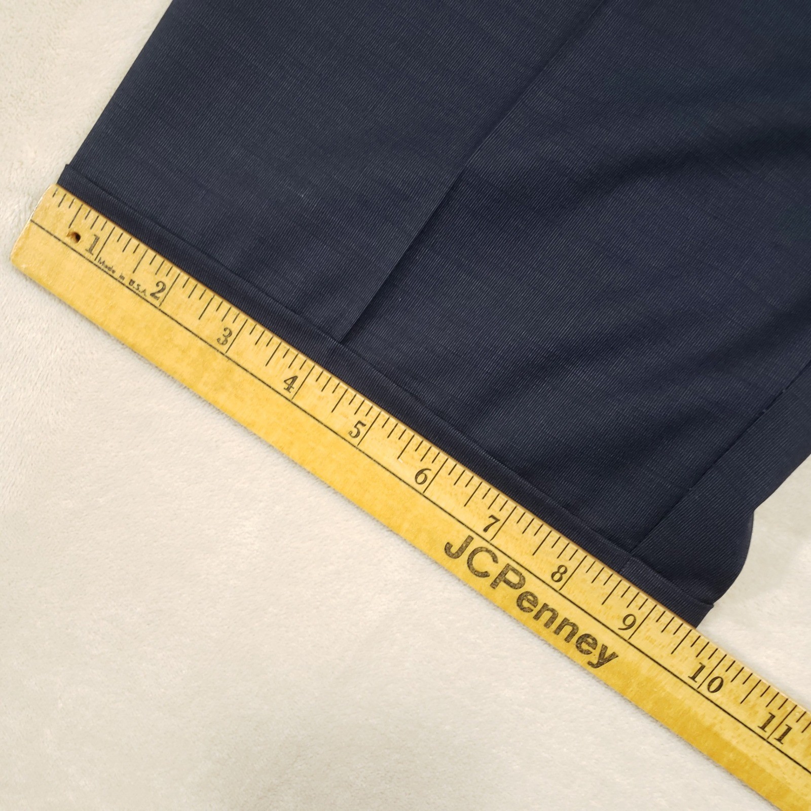 Jack Victor Suit Mens 44R 38W Navy Blue Wool Loreto Two Button Pleated Cuffed