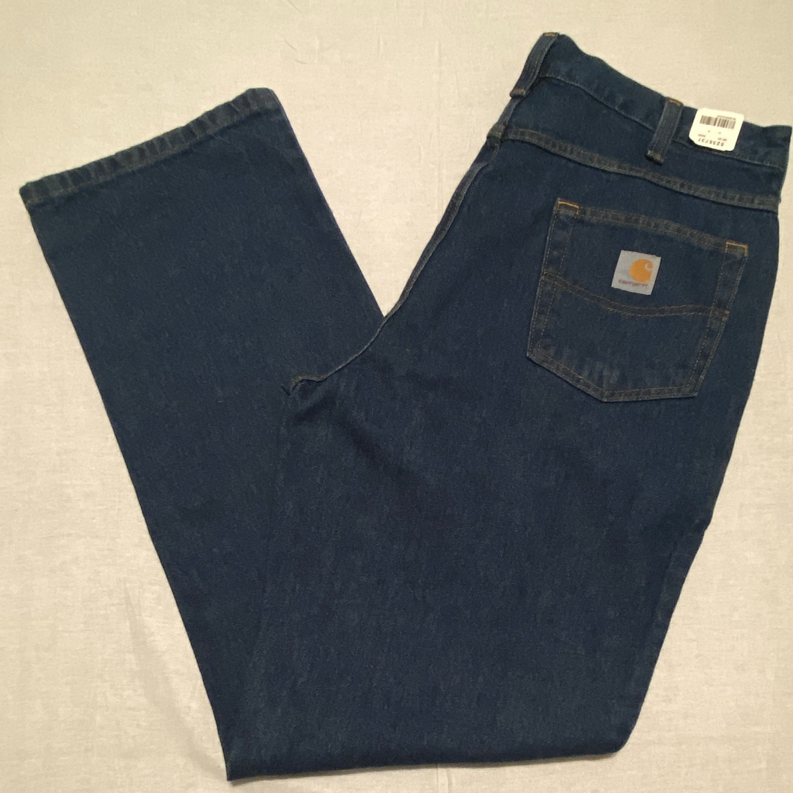 NWT Carhartt Relaxed Fit Straight Leg Jeans Men’s 34×32 Dark Wash