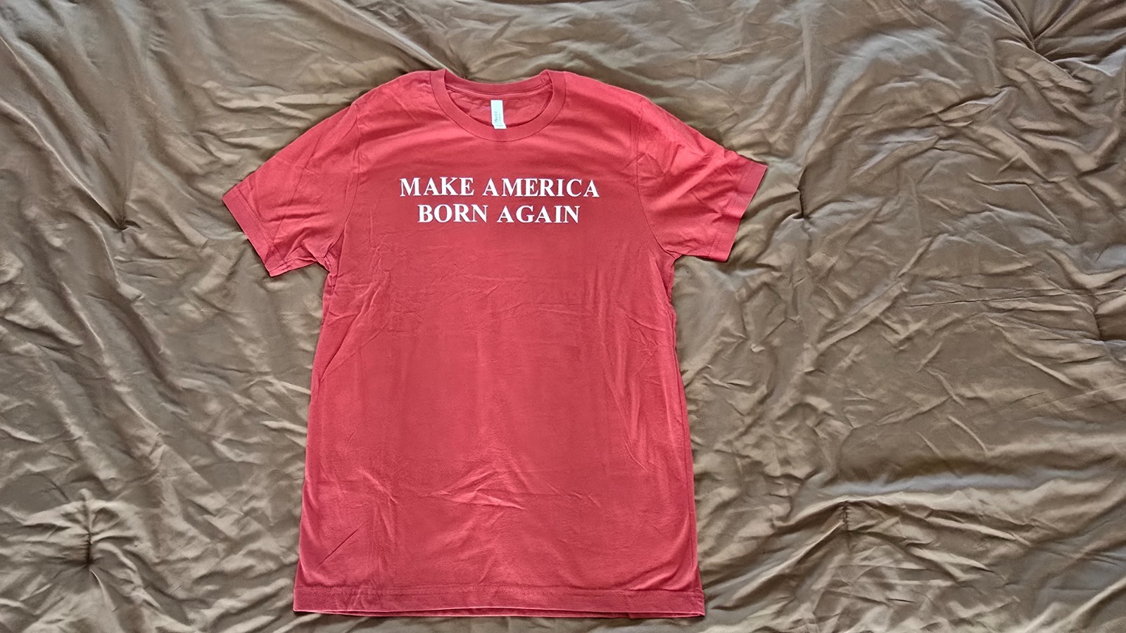 Make America Born Again Shirt Christian Patriotic Tee Unisex S-2XL