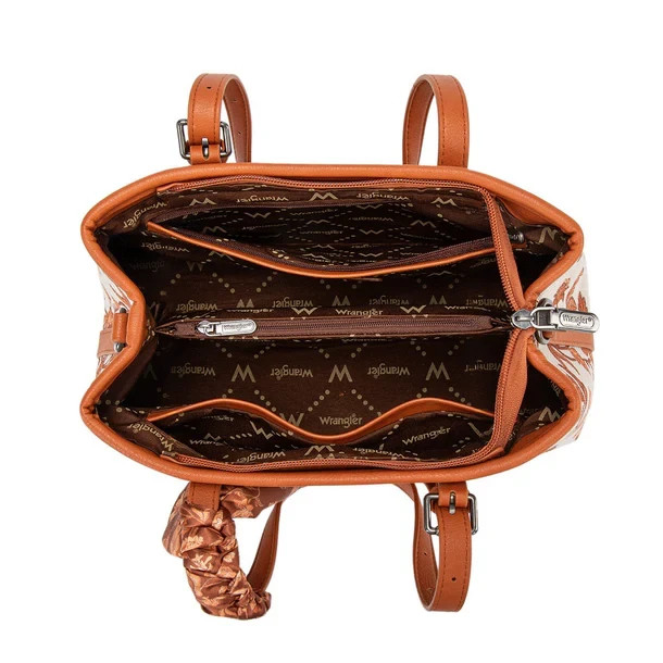 Wrangler Floral Printed Braided Scarf Crossbody Bag