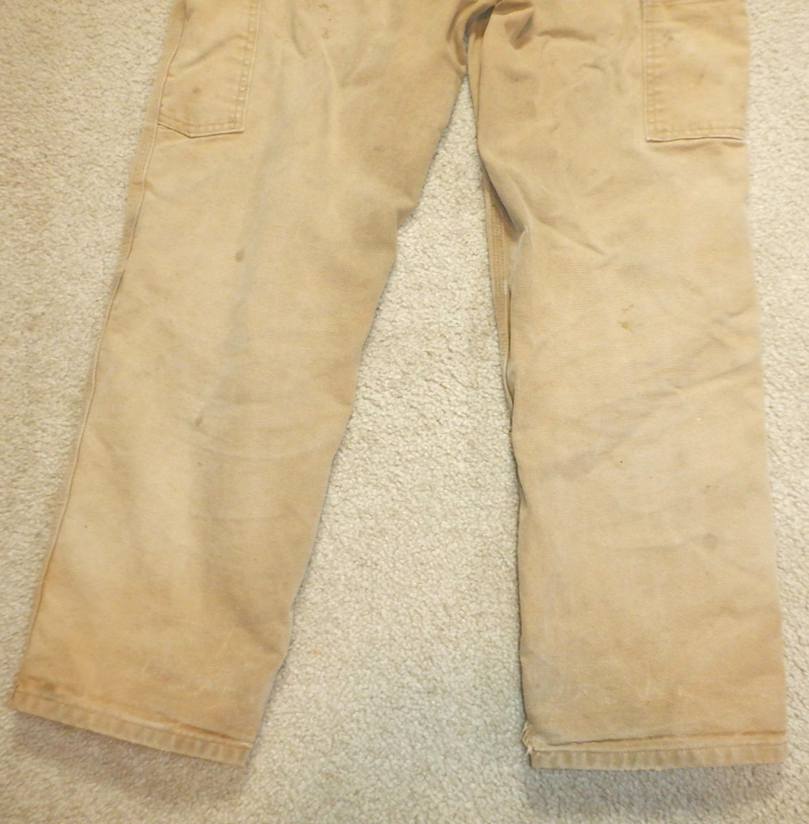 Carhartt Work Pants, Distressed Faded Well worn Stains rips, B11, Mens 31/30