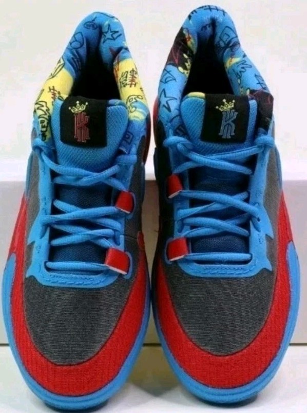 ✅️🏀Nike Kyrie 8 GO SE Blue Red Athletic Shoes Childrens Size 13c (DQ8080-012)