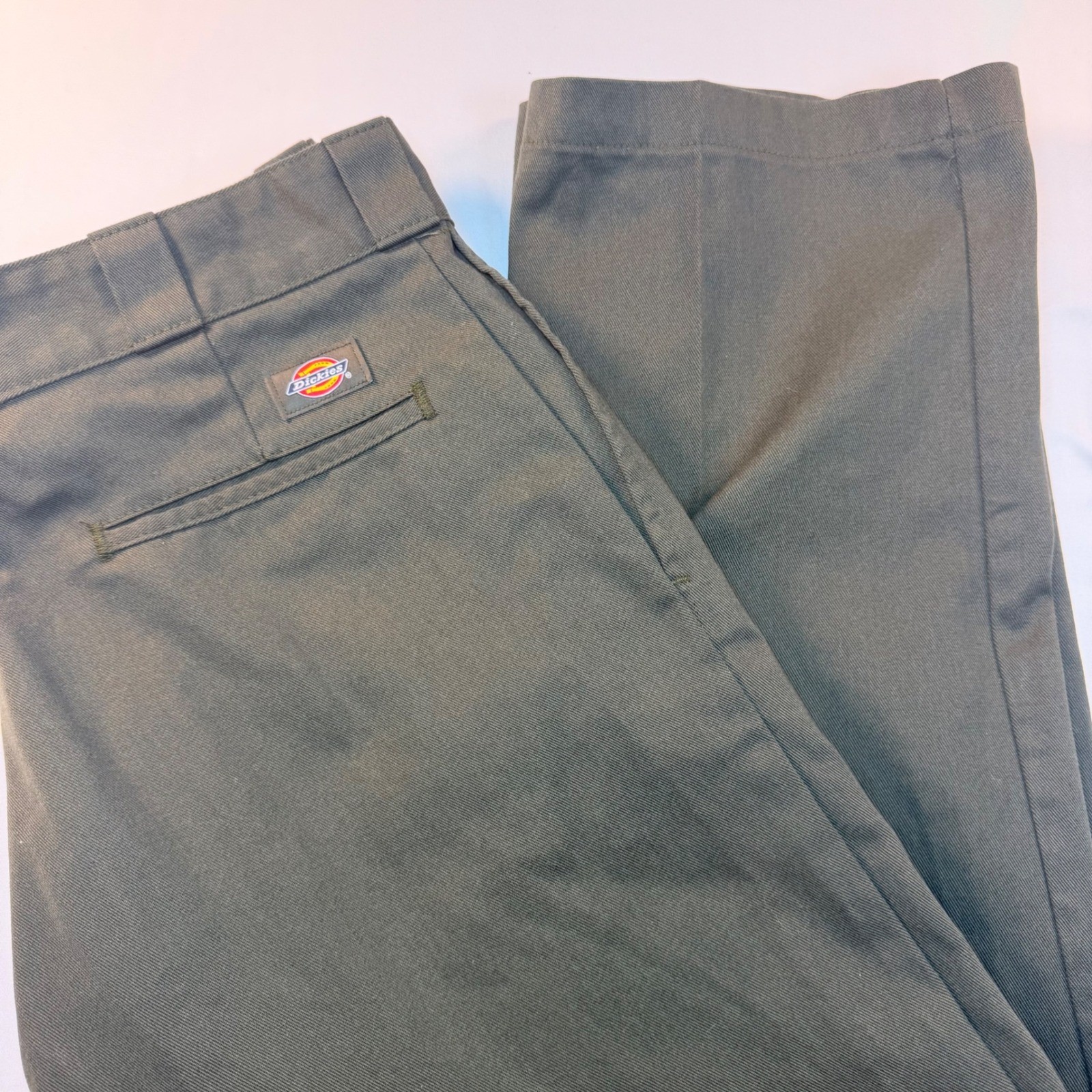 Dickies 874 Work Pants Mens 34×32 Olive Green Original Fit Straight Leg D874OG