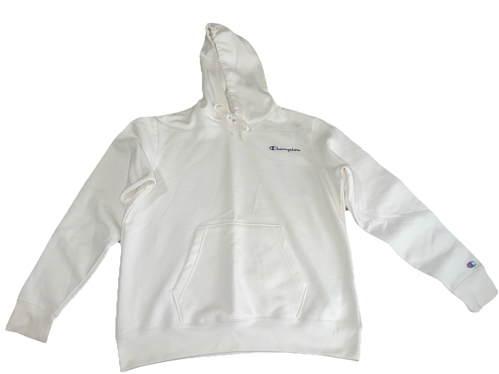 Champion Mens L All White Hoodie