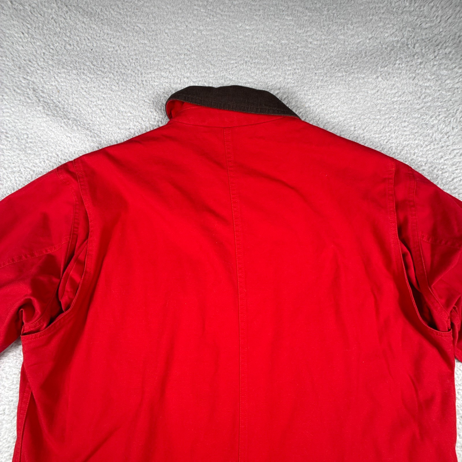 Orives Jacket Mens Large Field Work Chore Utility Flannel Lined Corduroy Collar