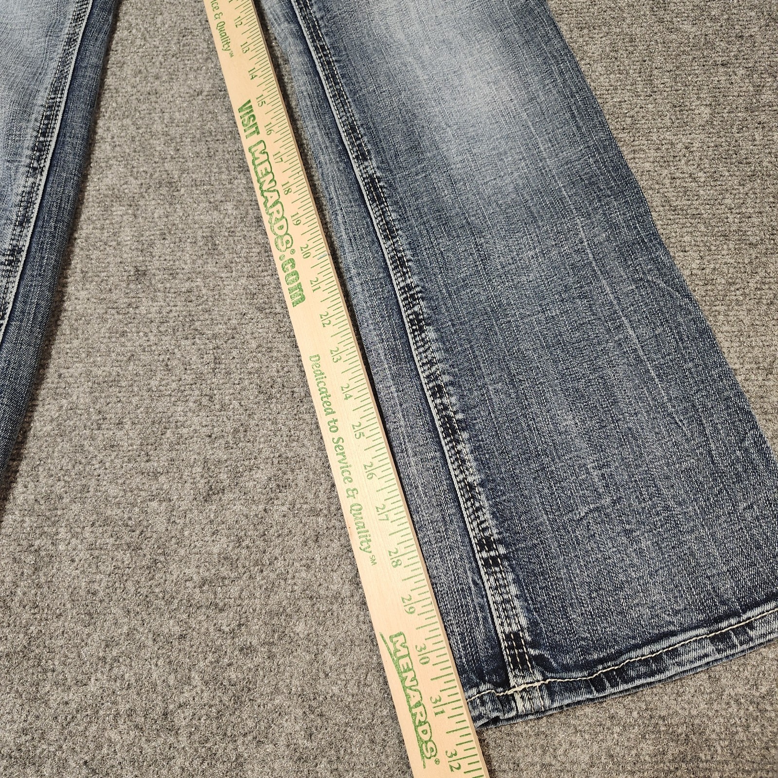 BKE Aiden Jeans Mens 33×31 Blue Bootleg Stretch Denim Rodeo Cowboy