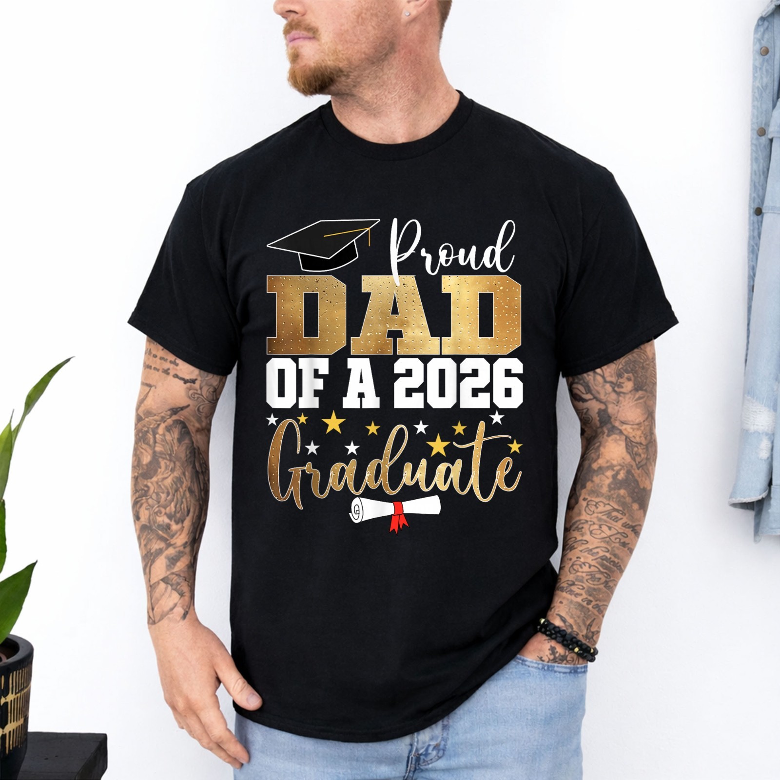 Proud Dad of A 2026 Graduate Dad Graduation 2026 Father T-Shirt