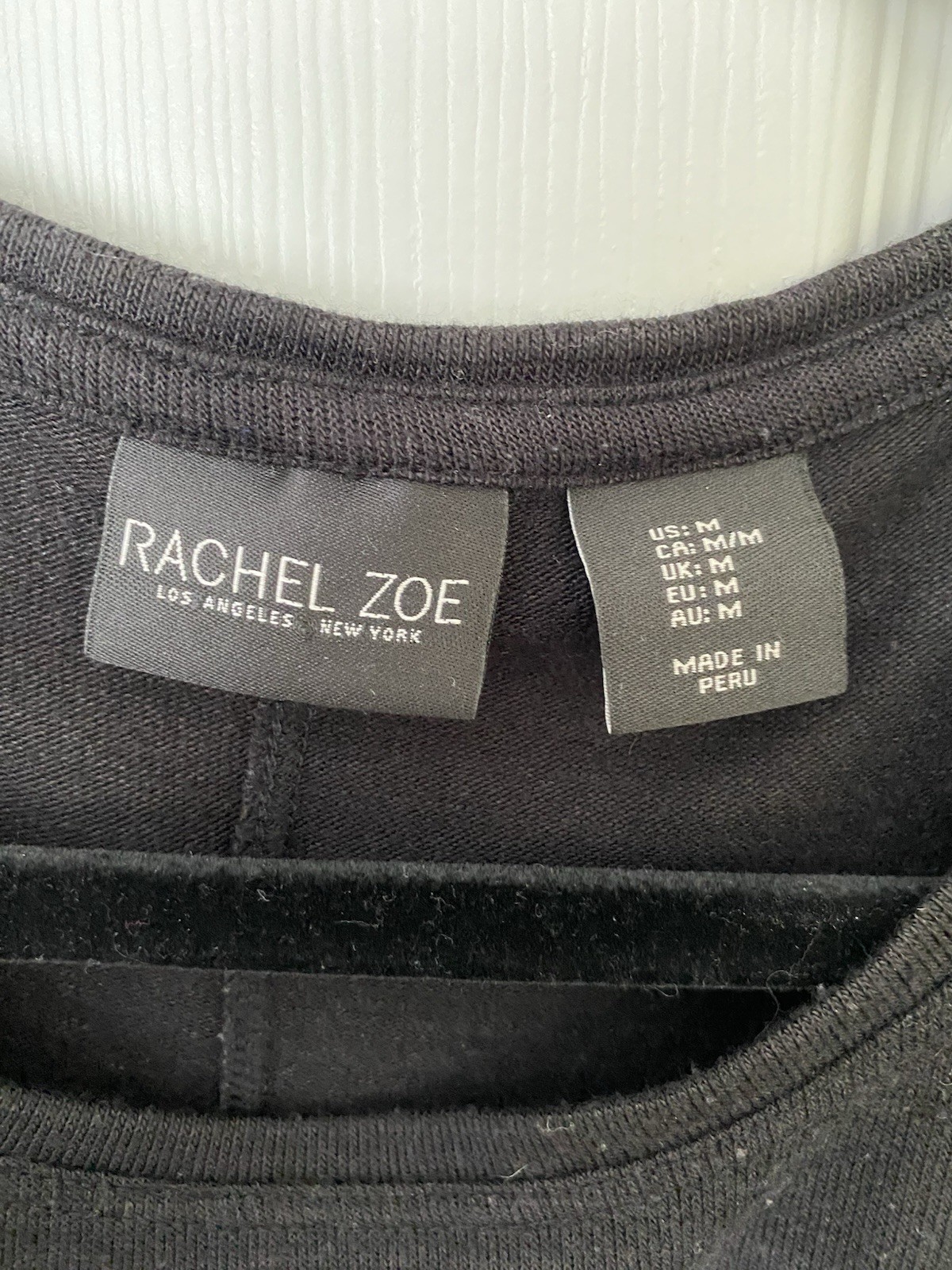 Rachel Zoe Heathered Black Dolman Batwing Sleeve Top Size XS Lightweight