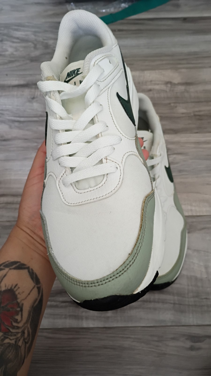 Nike Air Max SC Low Top Lace-Up Summit White/Jade Horizon/Vintage Green