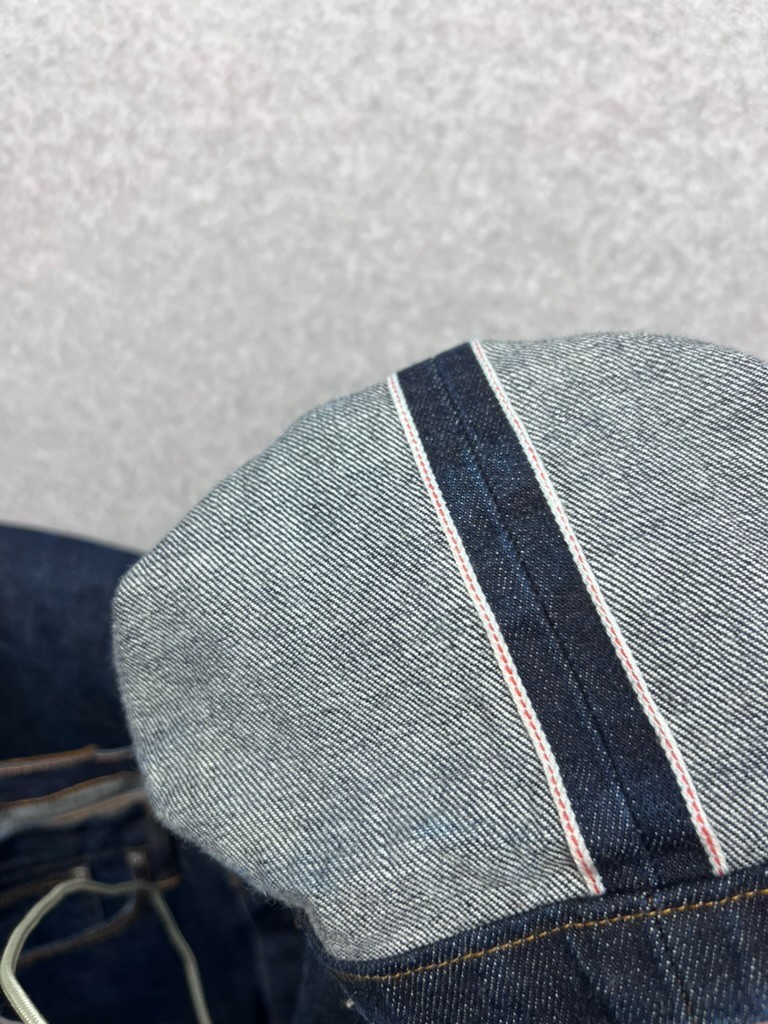 Gustin Raw Selvedge Denim Jeans 34 Straight California Button Fly USA Indigo EUC