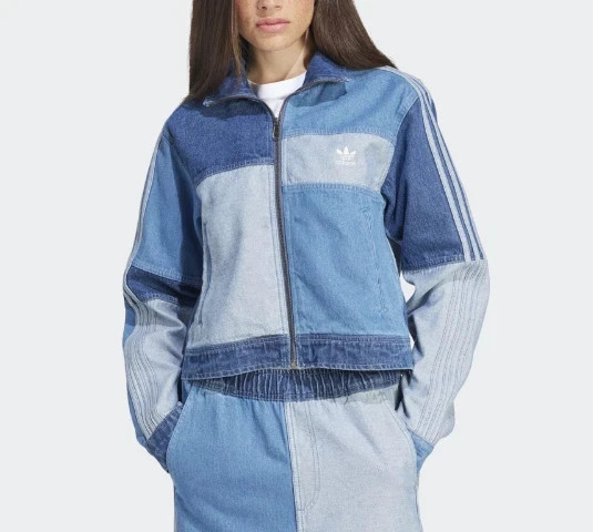 adidas KSENIASCHNAIDER Denim Patchwork Track Top Women’s Jacket Asia-Fit IU2464