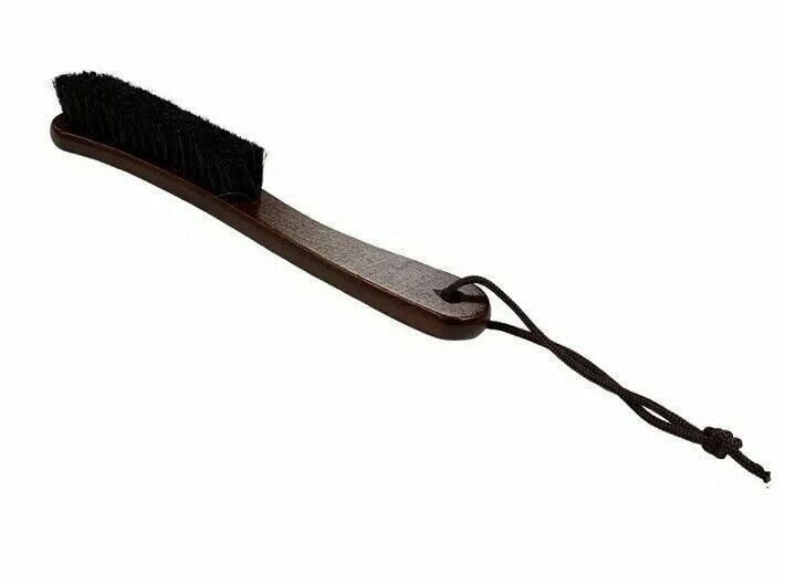 Fedora Hat Brush Felt Brush Solid Wood 100% Horsehair Curved Cleans Dust