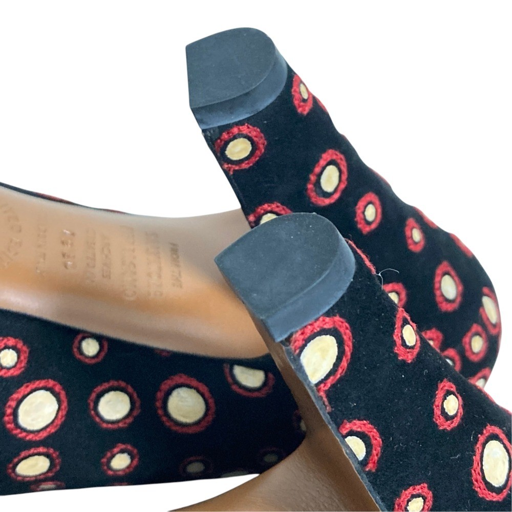SALVATORE FERRAGAMO ARCHIVES Suede Pumps, Approx. 9.1″”, Black Women USED