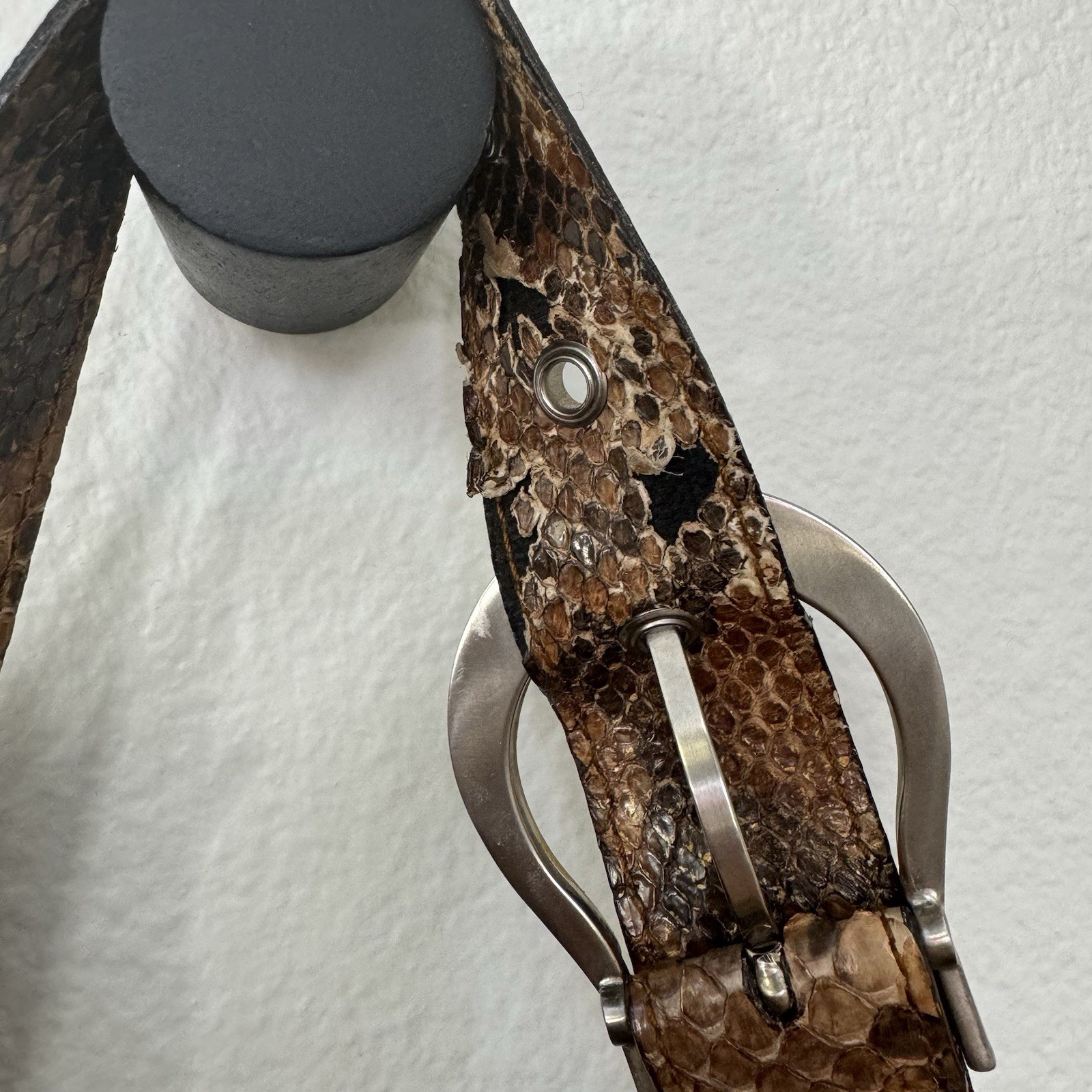 vintage dior python snakeskin gaucho bag f/w 2006 john galliano
