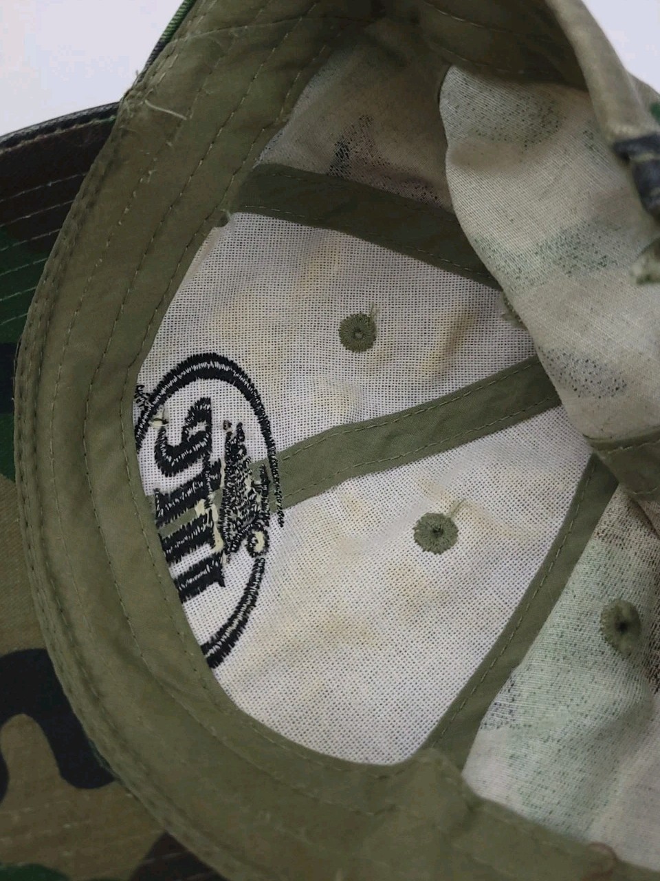 Vintage Y2k Miller Lite Beer Camouflage Camo Pattern Hat Vtg Outdoor USA Promo