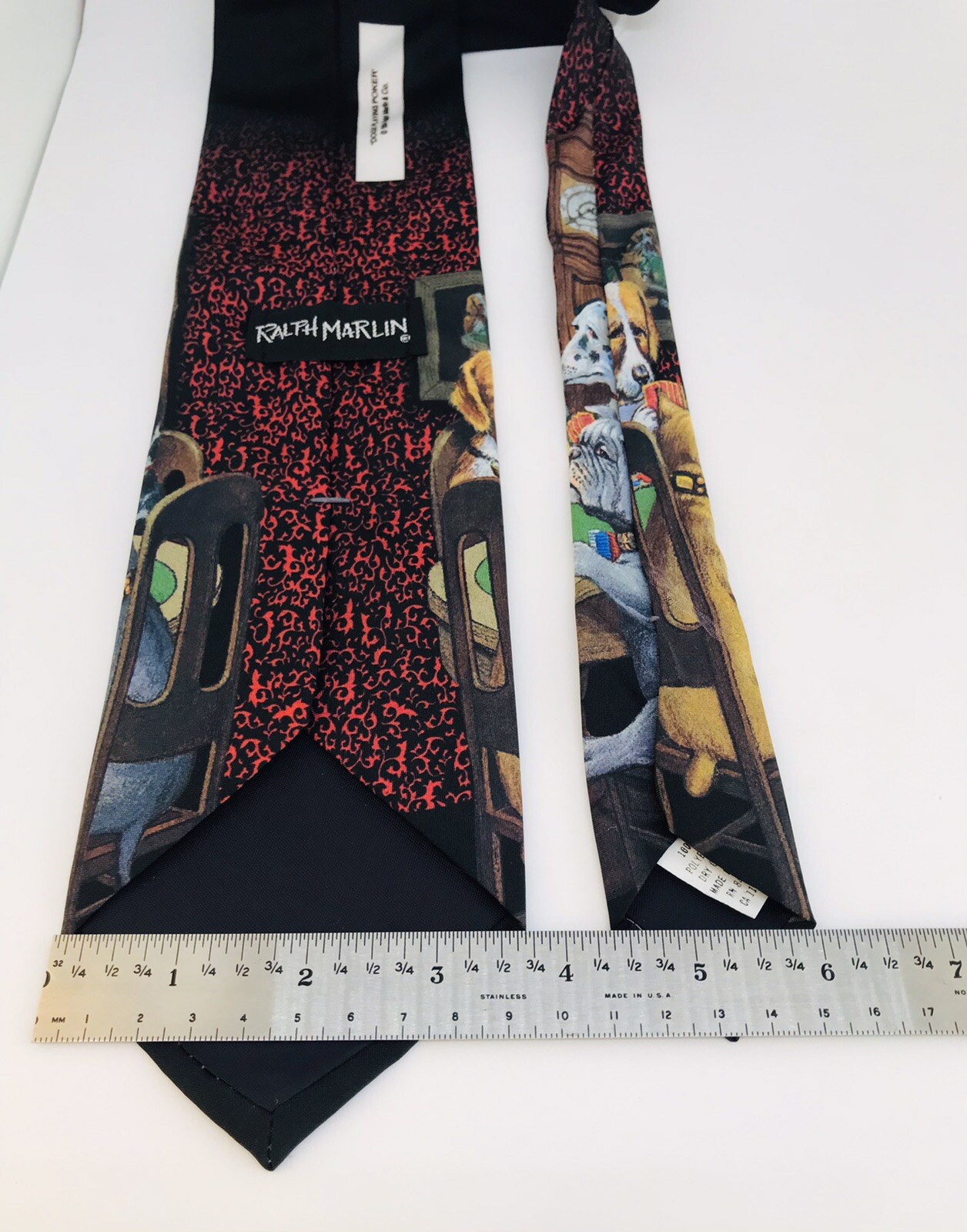 Dogs Playing Poker Cards by Ralph Marlin 59” (Classic 57” – 60”) Men’s Neck Tie