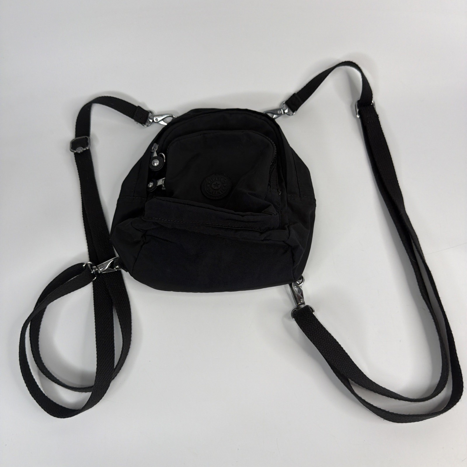 Kipling Mini 9” Backpack Black Work School Play Bag Pack