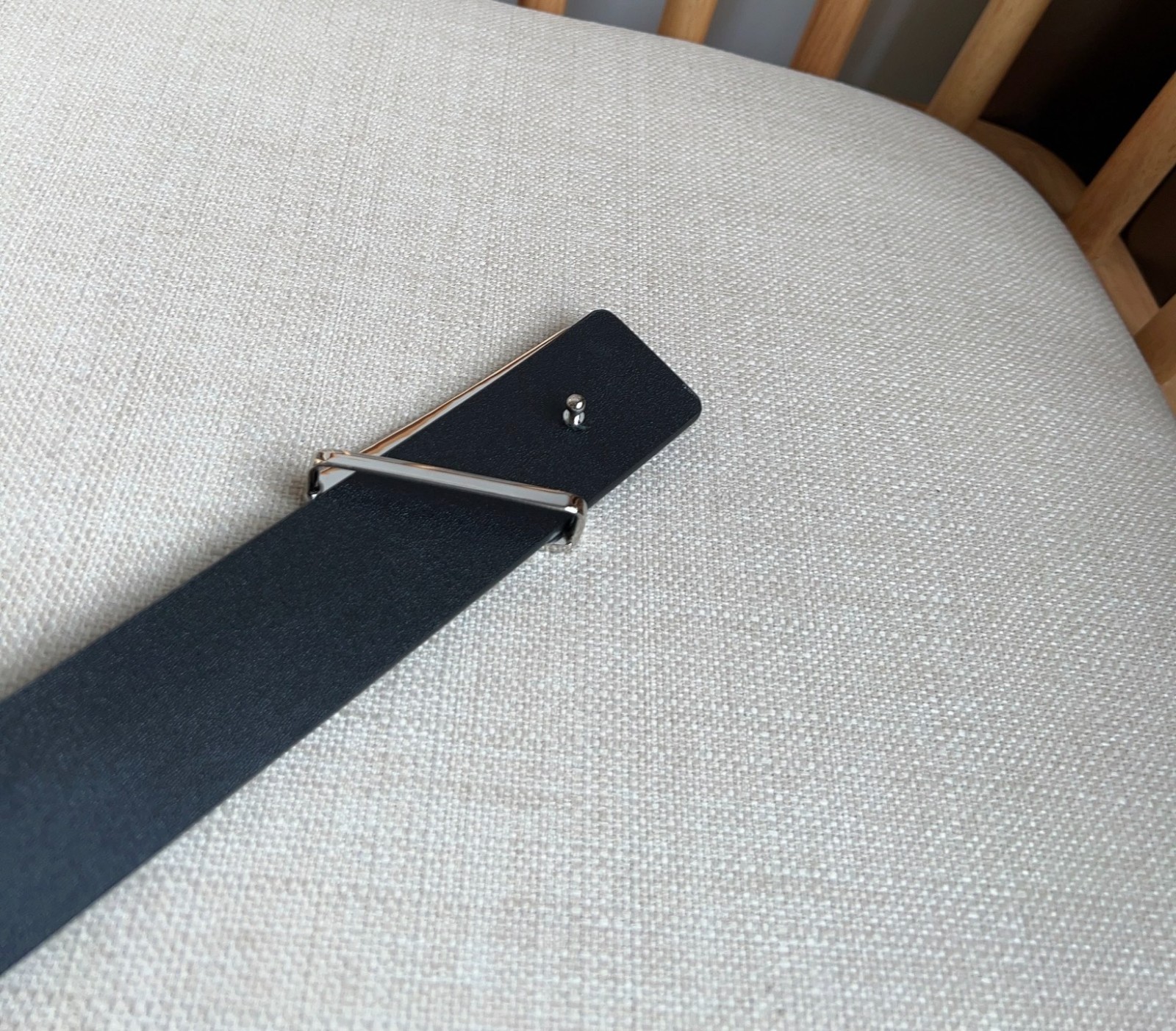 Prada men’s black leather belt