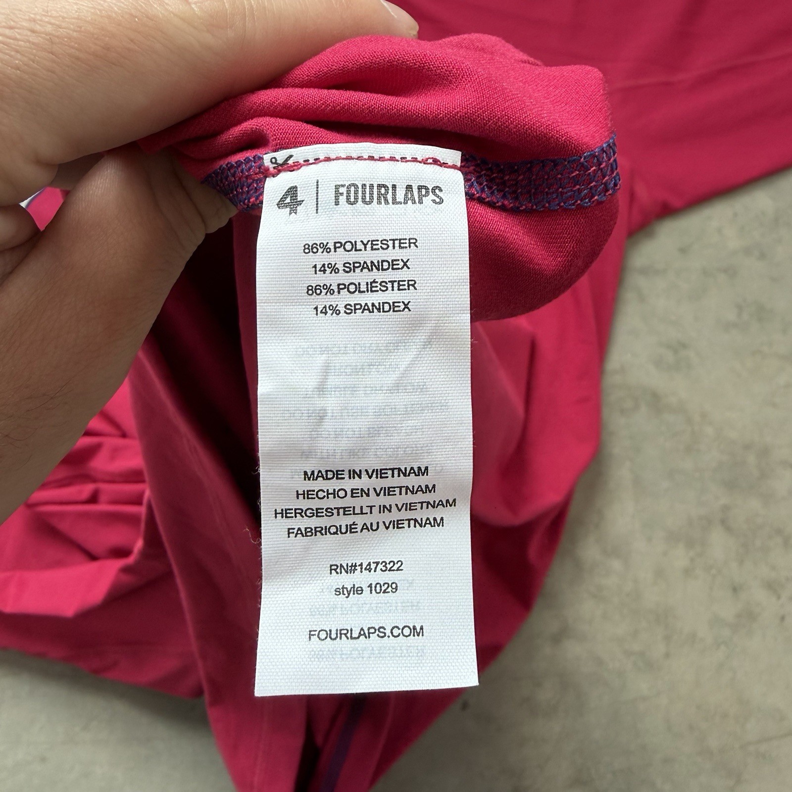 NEW Peloton x Fourlaps Venture 1/2 Half Zip Pullover Zip Pocket Pink Size Large