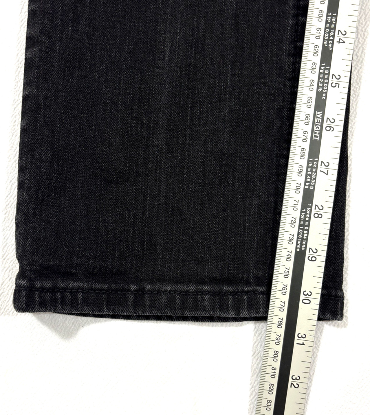 Rock Revival Ryker Jeans Mens 32×30 Slim Straight Black Biker Selvedge EUC Faded