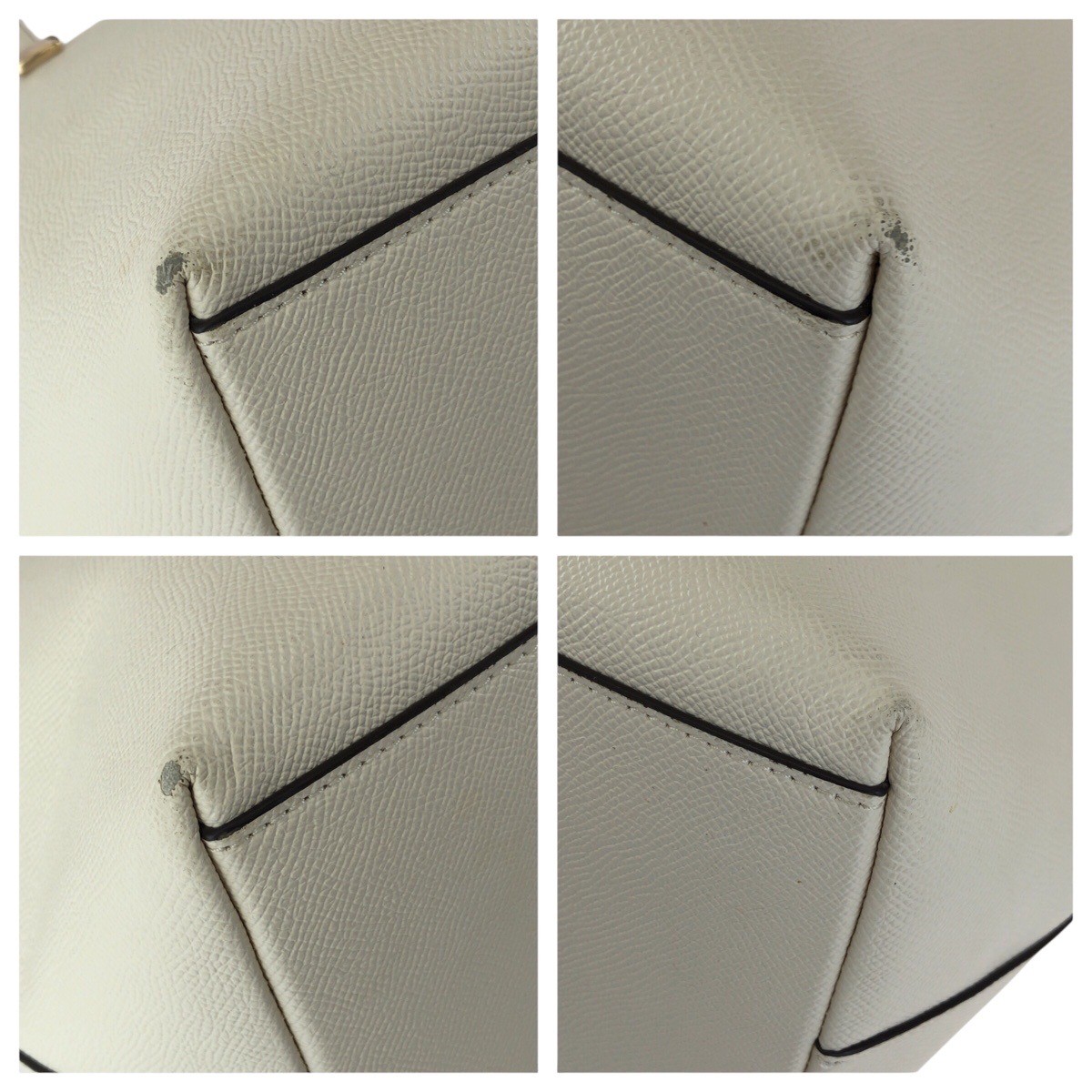 COACH gallery F79608 Tote Bag Shoulder Bag Off-white GoldHardware leather