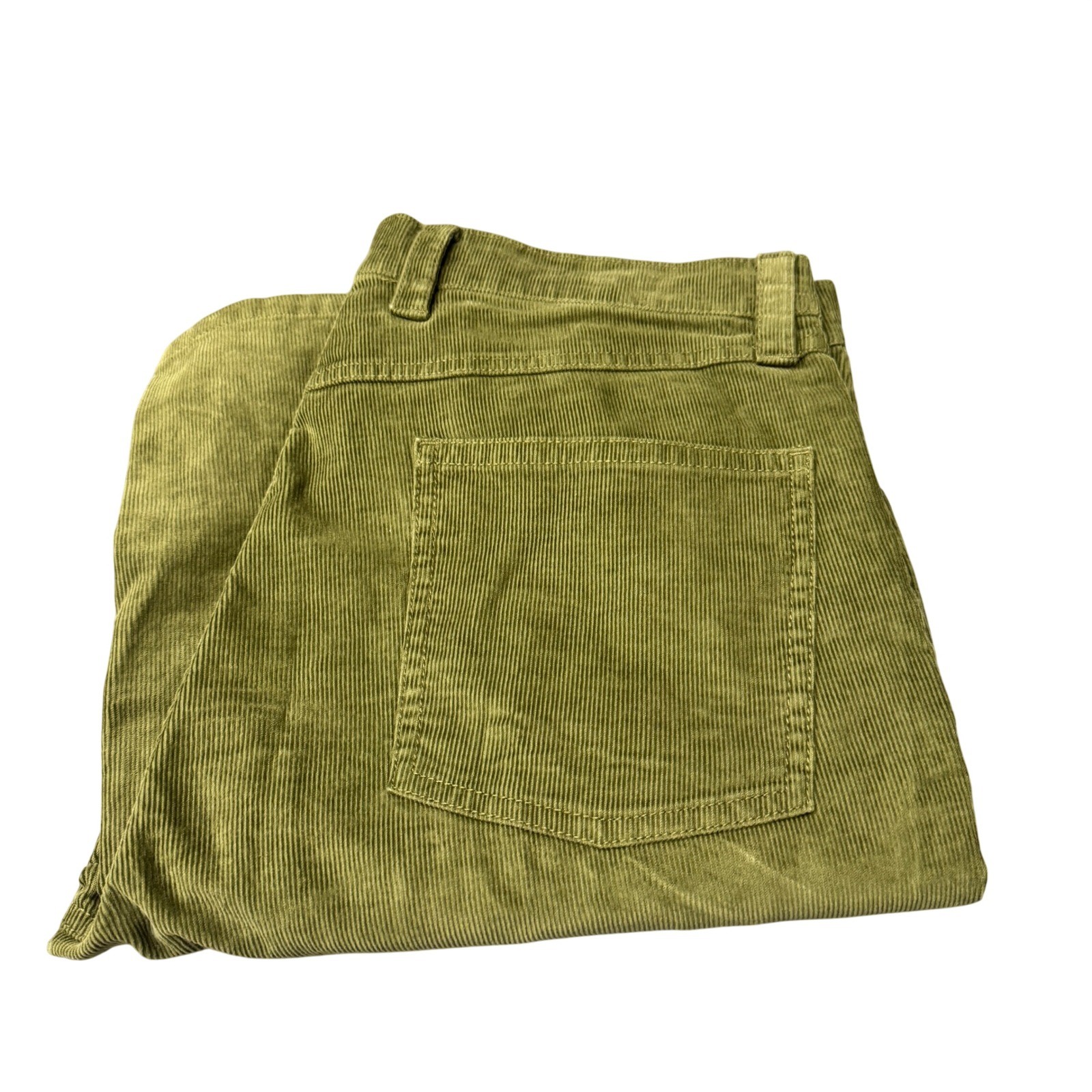 LL Bean Corduroy Pants Mens 35×34 ACTUAL BeanFlex Standard Fit Green Outdoor