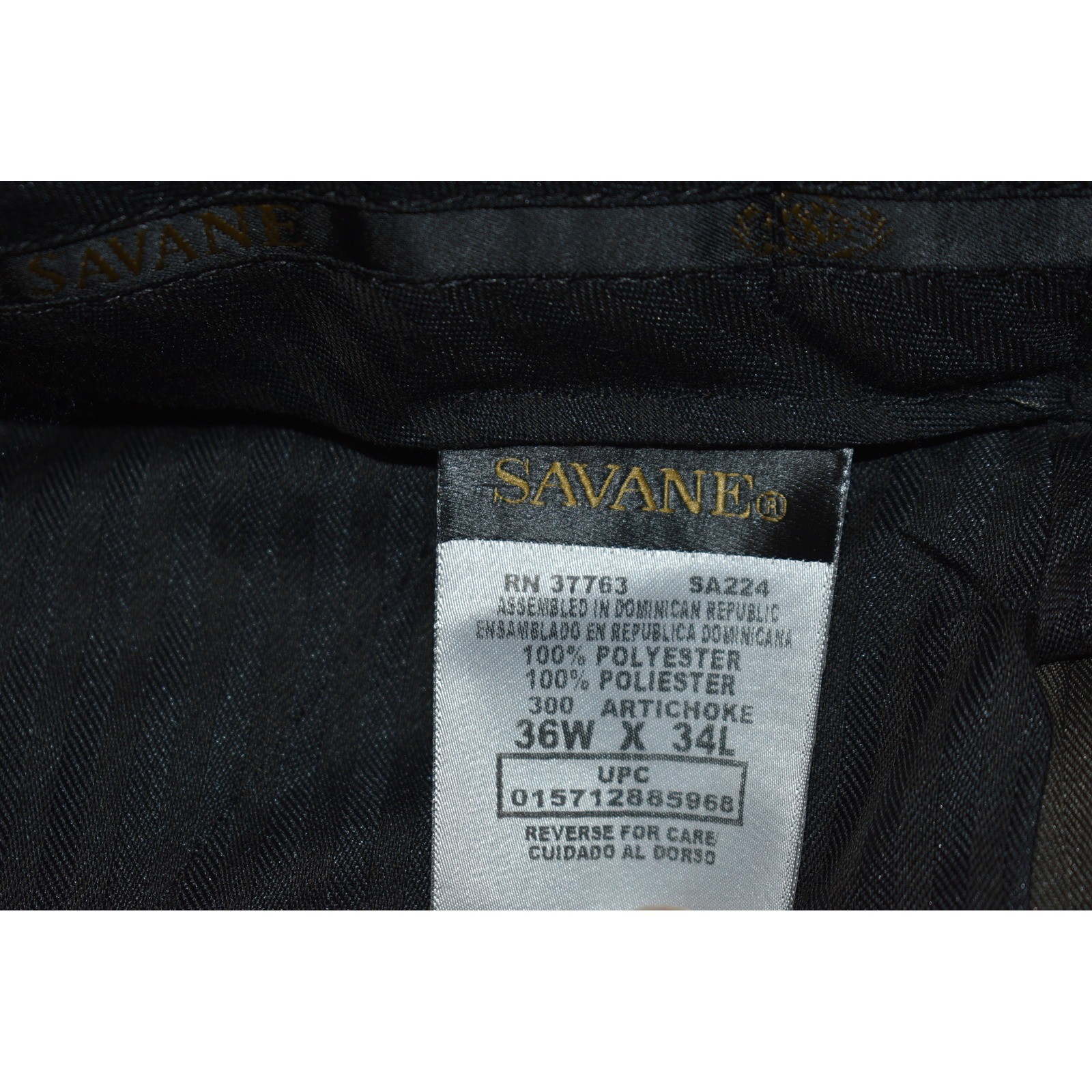 Savane Dress Pants Mens 36×34 Artichoke Green Double Pleated Comfort NEW