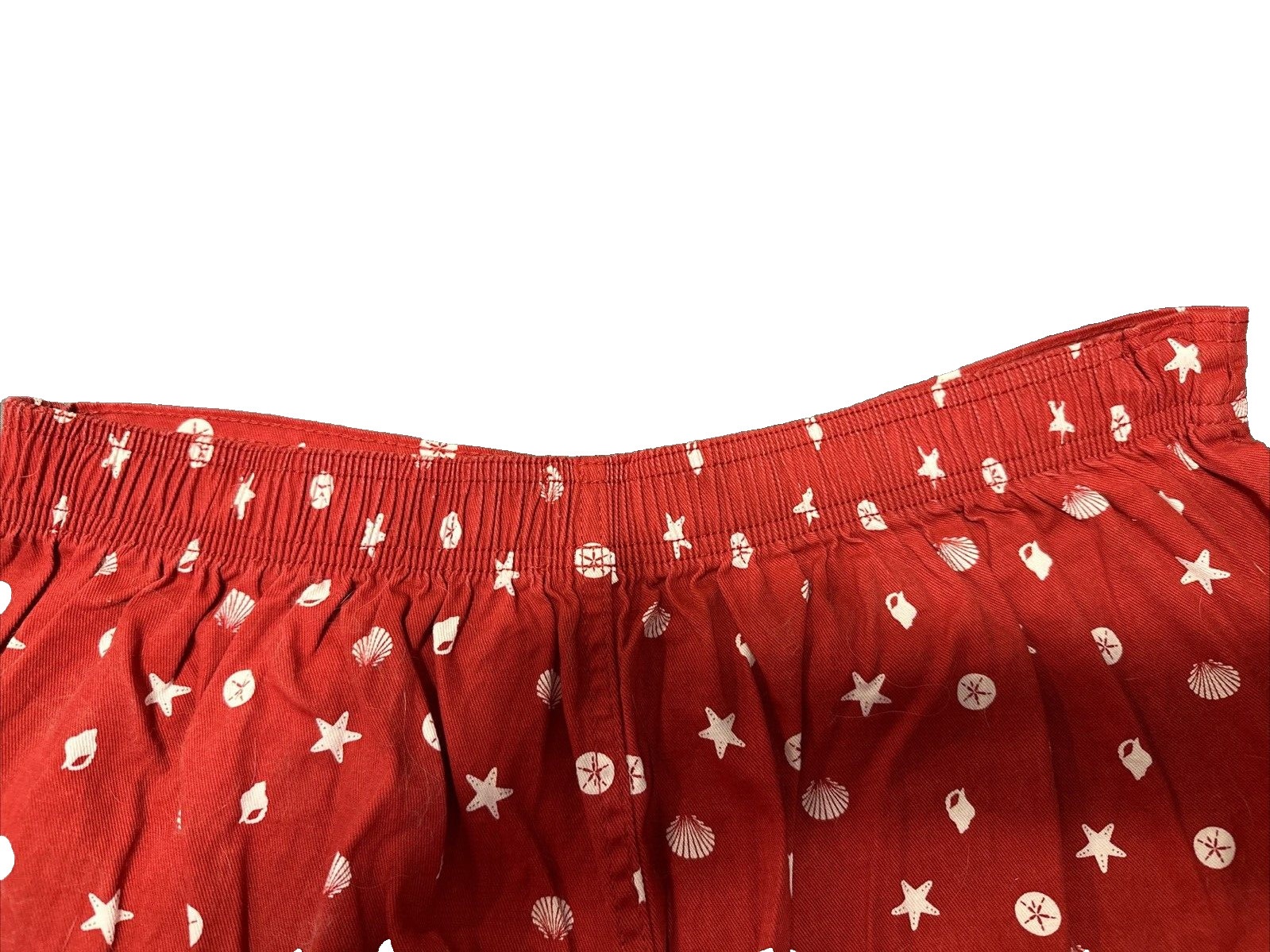 Womens Pull On Capri Pants Sea Shell Starfish Sand Dollar Pants Size XL