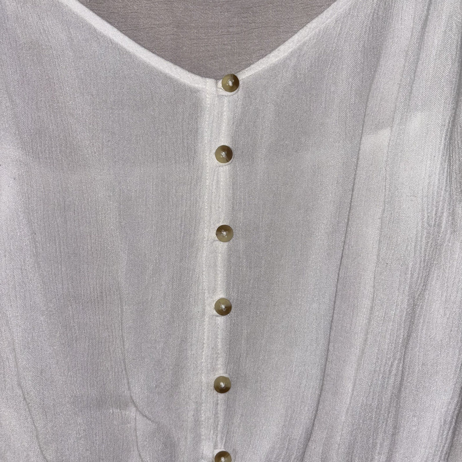 Coquette Milkmaid Cottagecore Fairy Boho White Peasant Top UK 12