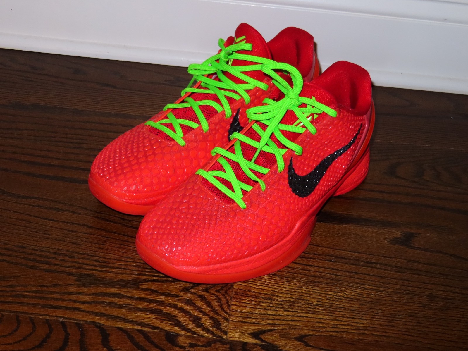 Nike Kobe Grinch Protos : Size 13 : Red Colorway : Excellent Condition 🔥🔥