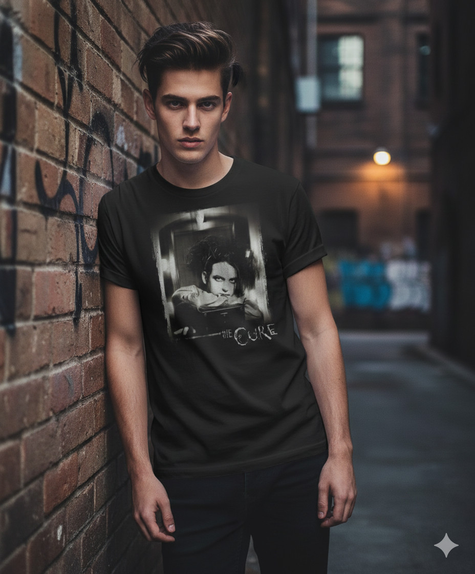 The Cure Band Portrait Black T-Shirt Gothic Rock Vintage Unisex Tee – T136