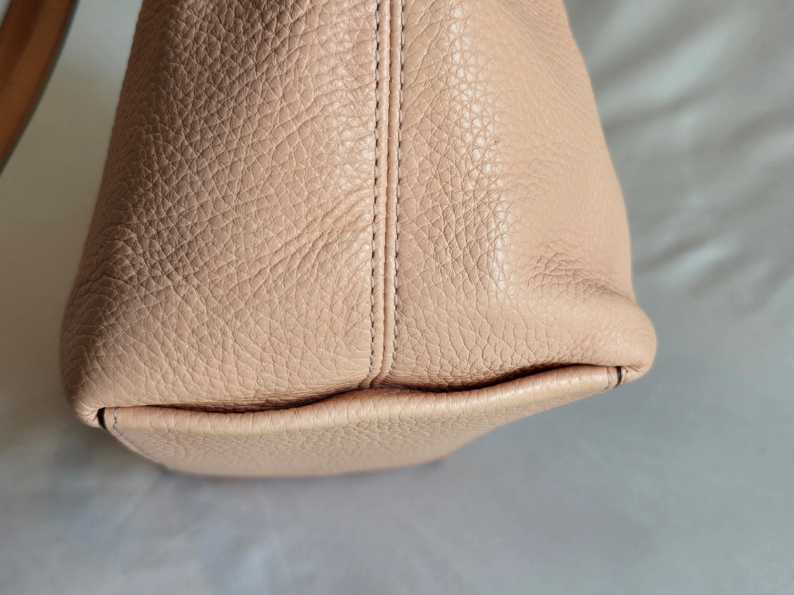 Coach Andy Tote in Faded Blush Pebbled Leather Embossed Horse & Carriage Logo