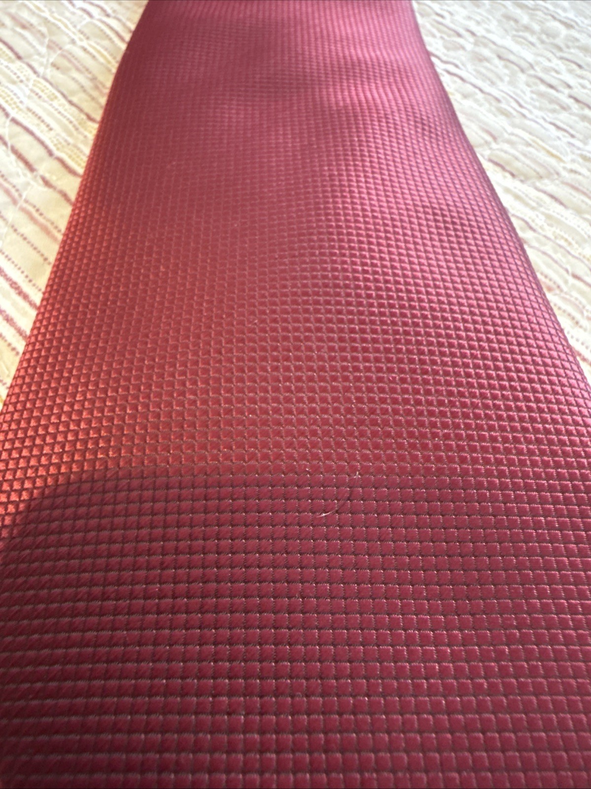 Hi Tie Men’s Necktie Red Textured 54” X 3.25”